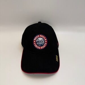 White Pass Yukon Route Hat 2009‎ Baseball Cap Souvenir Black Adjustable